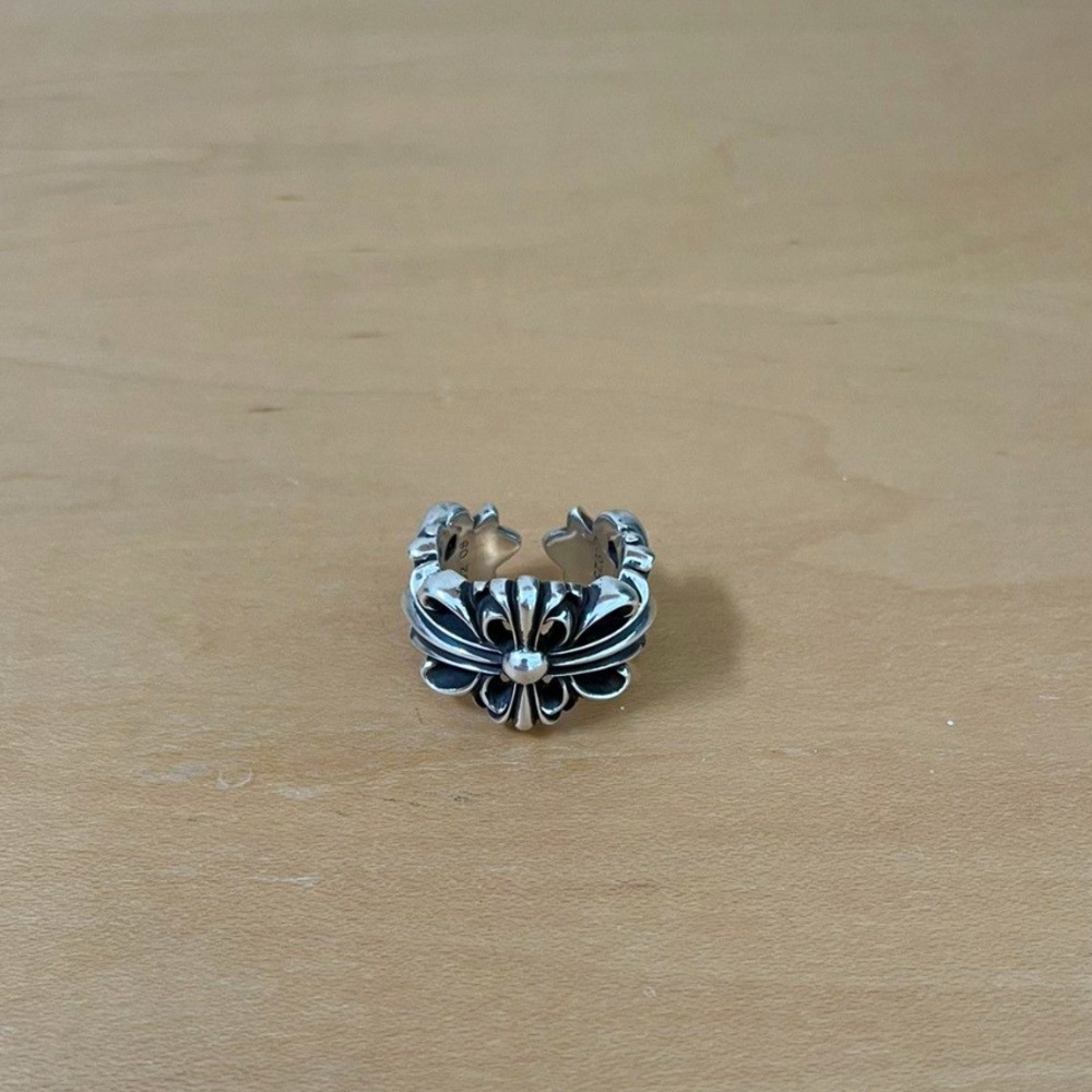 Chrome Hearts Double Floral Ring